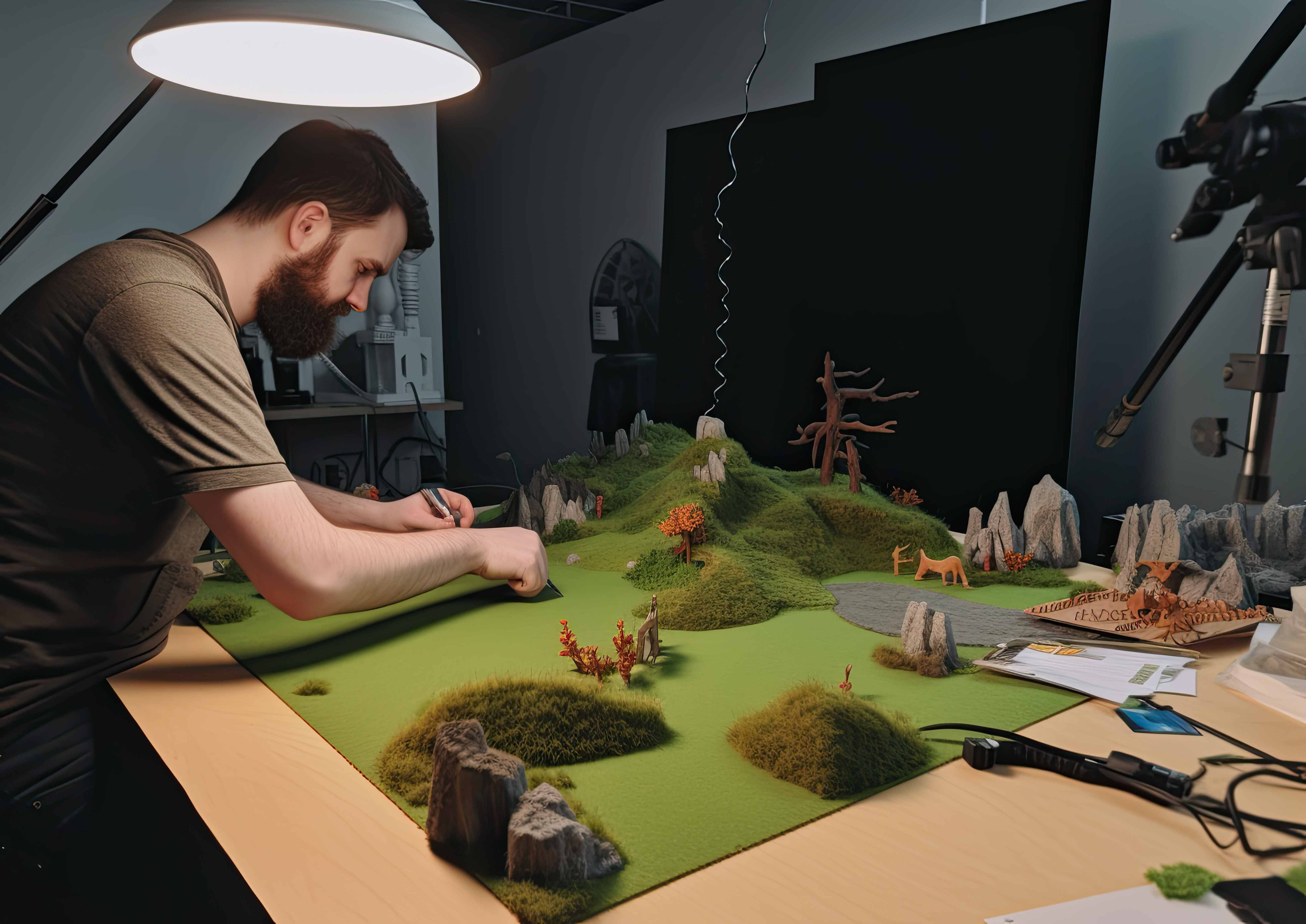 Создание сцены и объектов в Blender